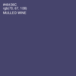 #46436C - Mulled Wine Color Image